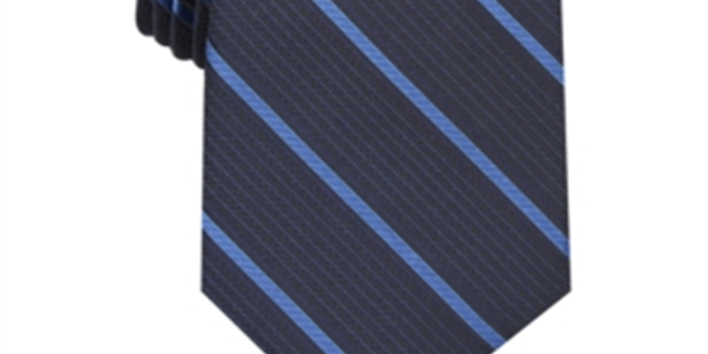 Gravata profissional Alfani Holden Silk Blend masculina, azul, tamanho único