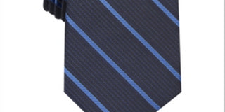 Gravata profissional Alfani Holden Silk Blend masculina, azul, tamanho único
