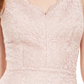 Vestido de festa feminino Morgan &amp; Co com alças finas brilhantes, decote em V acima do joelho, bodycon, rosa, tamanho 11