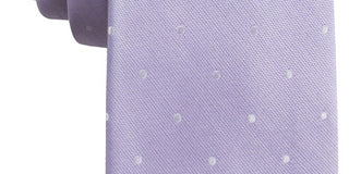Gravata masculina de seda Burgos com bolinhas Ryan Seacrest Distinction, roxa, tamanho regular