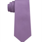 Gravata de seda fina sólida DKNY Street Unsolid masculina, lavanda, tamanho único