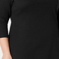 Vestido feminino Karen Scott de algodão com decote canoa e tachas, preto, tamanho 0X
