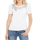 Camiseta feminina de algodão com franjas e lantejoulas da INC International Concepts, branca, tamanho pequeno GG