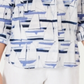 Camisa utilitária feminina Charter Club Petite Linen Sailboat com estampa branca brilhante, tamanho Petit M