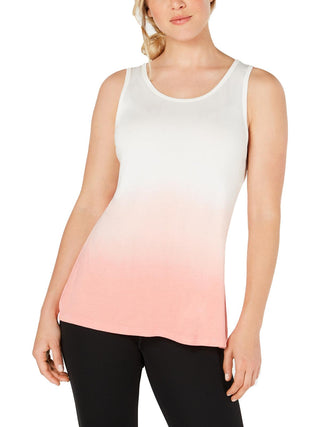 Ideology Women's Dip Dye Fitness Tank Top Pink Size L
