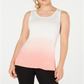 Camiseta regata fitness feminina Ideology Dip Dye rosa tamanho G
