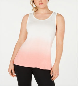 Ideology Women's Dip Dye Fitness Tank Top Pink Size L