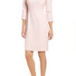 Vestido tubinho com manga comprida e pulseira Anne Klein feminino, rosa, tamanho 0