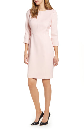 Vestido tubinho com manga comprida e pulseira Anne Klein feminino, rosa, tamanho 0