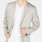 Blazer masculino Alfani, jaqueta de linho com dois botões, em espinha de peixe, marrom, tamanho extragrande