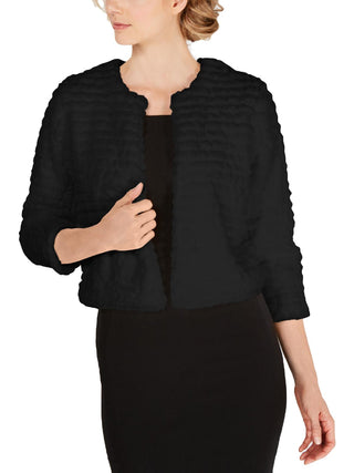 Calvin Klein Casaco Feminino Pele Sintética Preto Tamanho Pequeno Médio