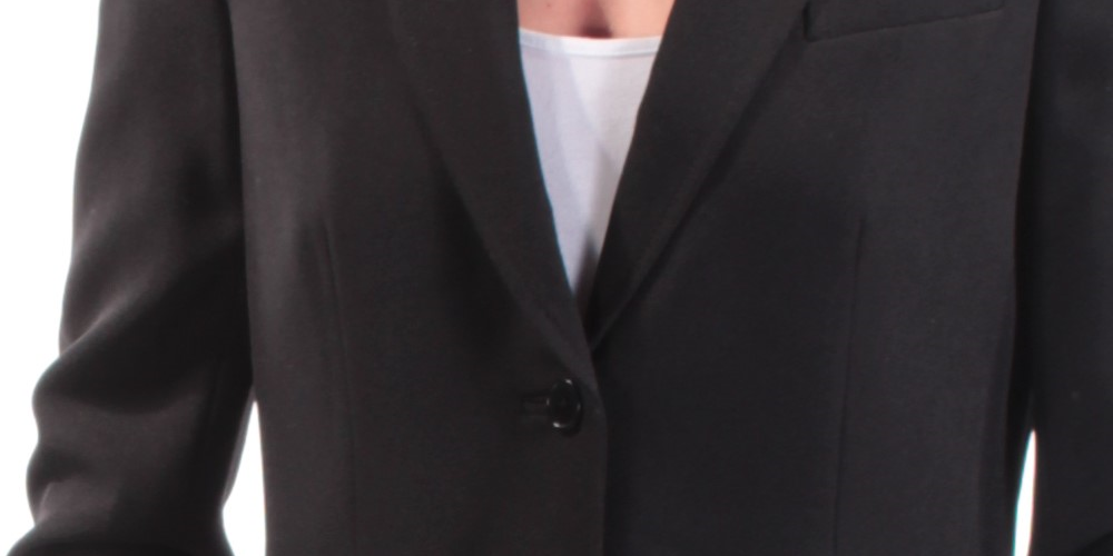 Conjunto de calça e saia feminino Anne Klein Executive Collection, 3 peças, preto, tamanho 2