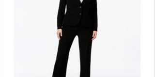 Conjunto de calça e saia feminino Anne Klein Executive Collection, 3 peças, preto, tamanho 2