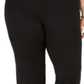 Calça de compressão plus size feminina Kasper, preta, tamanho 14w