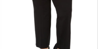 Kasper Women's Plus Size Pull-on Compression-Waist Pants Black Size 14w