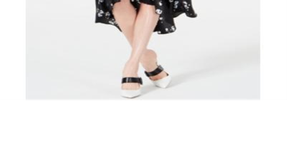 Saia ALFANI Floral Feminina Abaixo do Joelho Hi-Lo Preta Tamanho 8