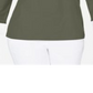 Blusa de algodão com aparência em camadas feminina Karen Scott, verde, tamanho P