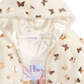 Conjunto de 2 peças de jaqueta borboleta e regata Beautees Big Girls - Branco, tamanho P