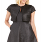 Blazer feminino acolchoado Maze da Natori, preto, pequeno