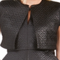 Blazer feminino acolchoado Maze da Natori, preto, pequeno