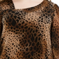 Blusa Plus Size Alfani com Estampa Animal e Gola Assimétrica, Estampa Animal, Preta, Tamanho 2X