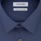 Camisa social masculina Calvin Klein Classic Regular Fit Stretch Flex Collar Solid Azul Tamanho 17x36-37
