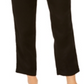 Calça utilitária com cinto e gravata feminina Style &amp; Co, preta, tamanho P