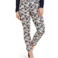Calça jeans skinny Bristol estampada floral Petite Club Charter, preta, tamanho 2P