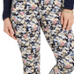 Calça jeans skinny Bristol estampada floral Petite Club Charter, preta, tamanho 2P