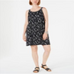 Vestido curto feminino estilo &amp; co, preto, tamanho pequeno, com babados