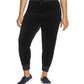 Calça de corrida Juicy Couture Plus Zuma Velour Athleisure feminina, azul marinho, tamanho GG