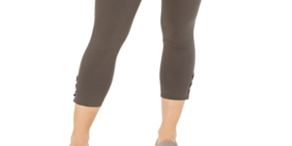 Calça utilitária cropped feminina Style &amp; Co, verde, tamanho 10