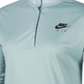 Camiseta de corrida Nike Air Half-Zip feminina, verde, tamanho pequeno