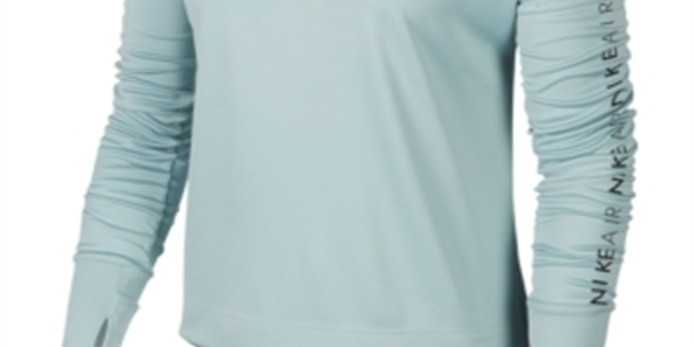 Camiseta de corrida Nike Air Half-Zip feminina, verde, tamanho pequeno