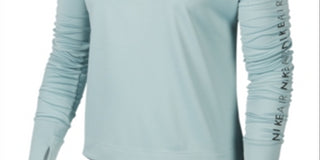 Camiseta de corrida Nike Air Half-Zip feminina, verde, tamanho pequeno