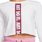 Top curto Nike Sportswear de algodão feminino, cinza, tamanho médio