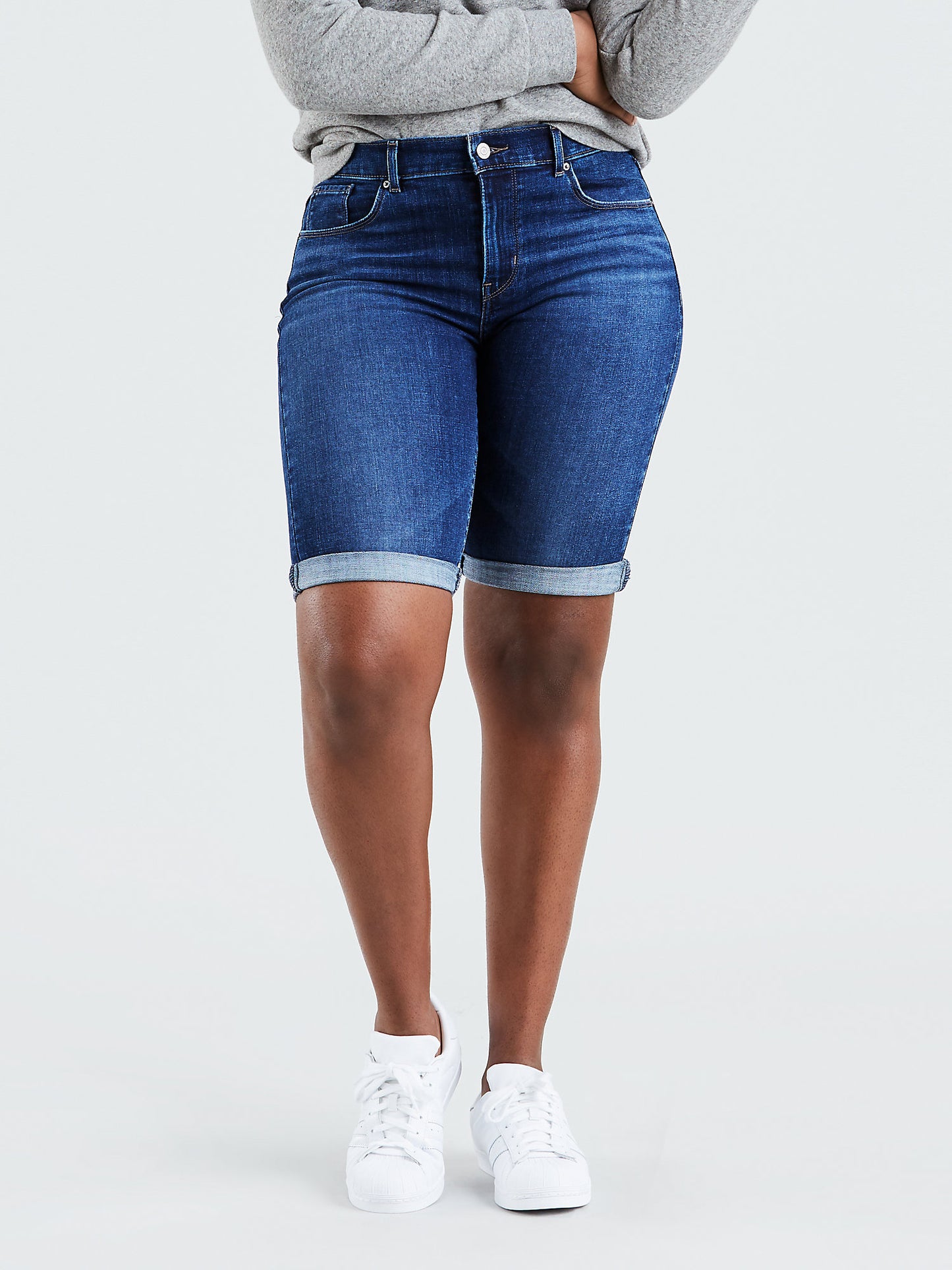 Bermuda Levi's Feminina Azul Tamanho 30