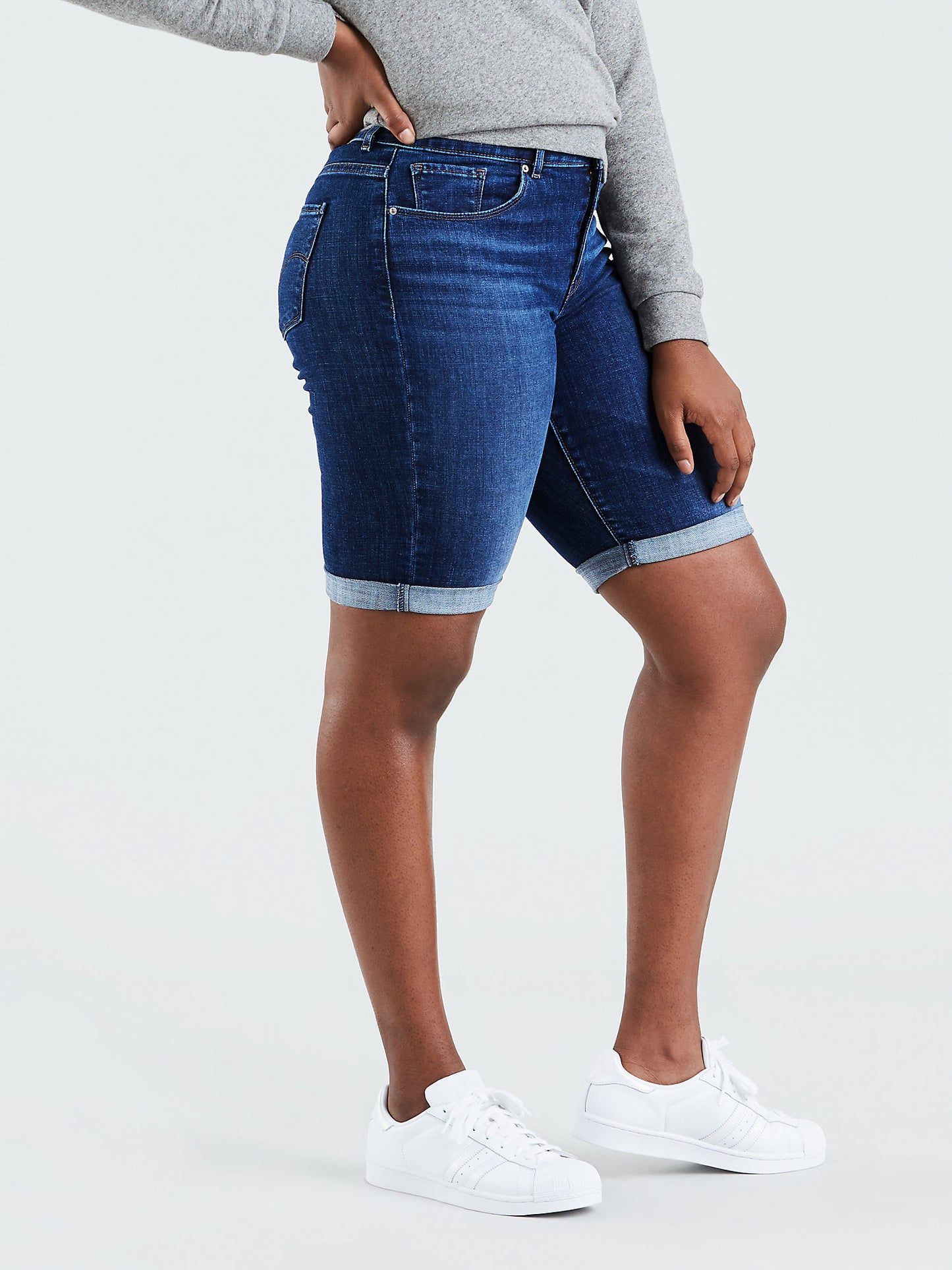 Bermuda Levi's Feminina Azul Tamanho 30