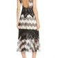 Vestido midi de renda bolha Montana da Foxiedox feminino, preto, tamanho grande