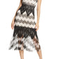 Vestido midi de renda bolha Montana da Foxiedox feminino, preto, tamanho grande
