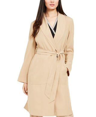 Trench coat Alfani com cinto marrom tamanho médio