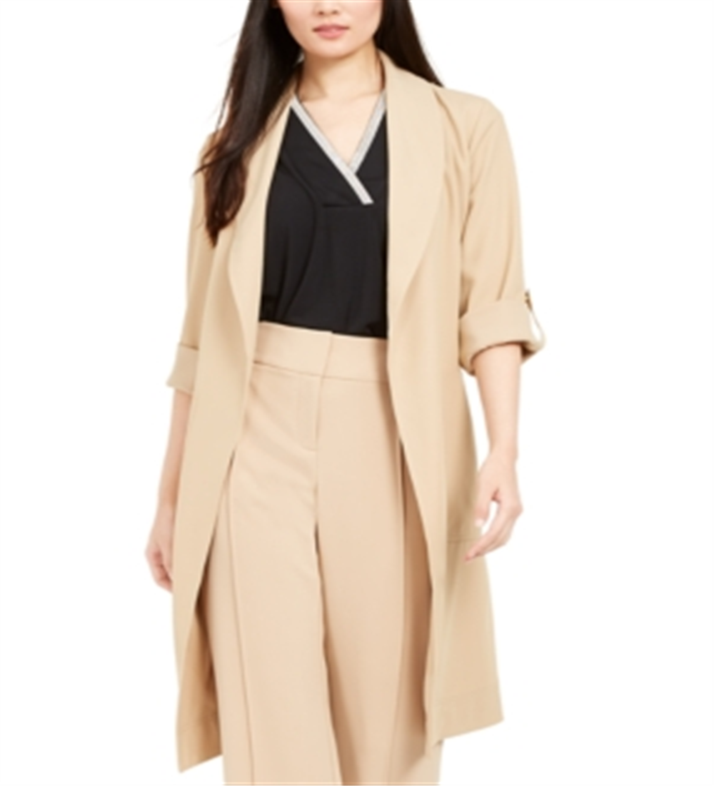 Trench coat Alfani com cinto marrom tamanho médio