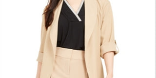 Trench coat Alfani com cinto marrom tamanho médio
