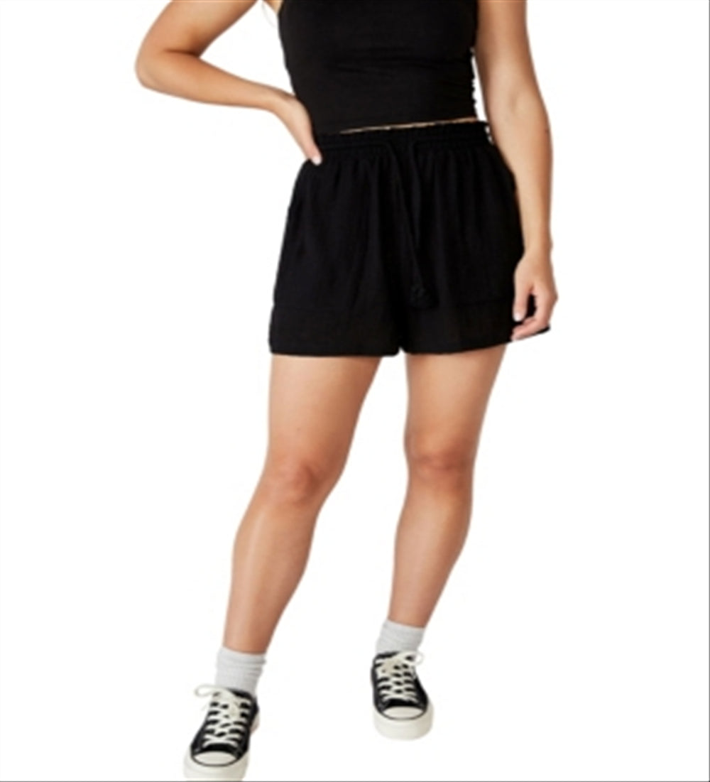 Shorts de fim de semana feminino Cotton On, preto, tamanho 8