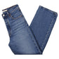 Calça jeans Levi's Ribcage Straight Ankle Feminina, Charleston Rain, Tamanho 31