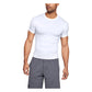 Camiseta de compressão de manga curta Under Armour Tactical Heatgear masculina, branca, tamanho P