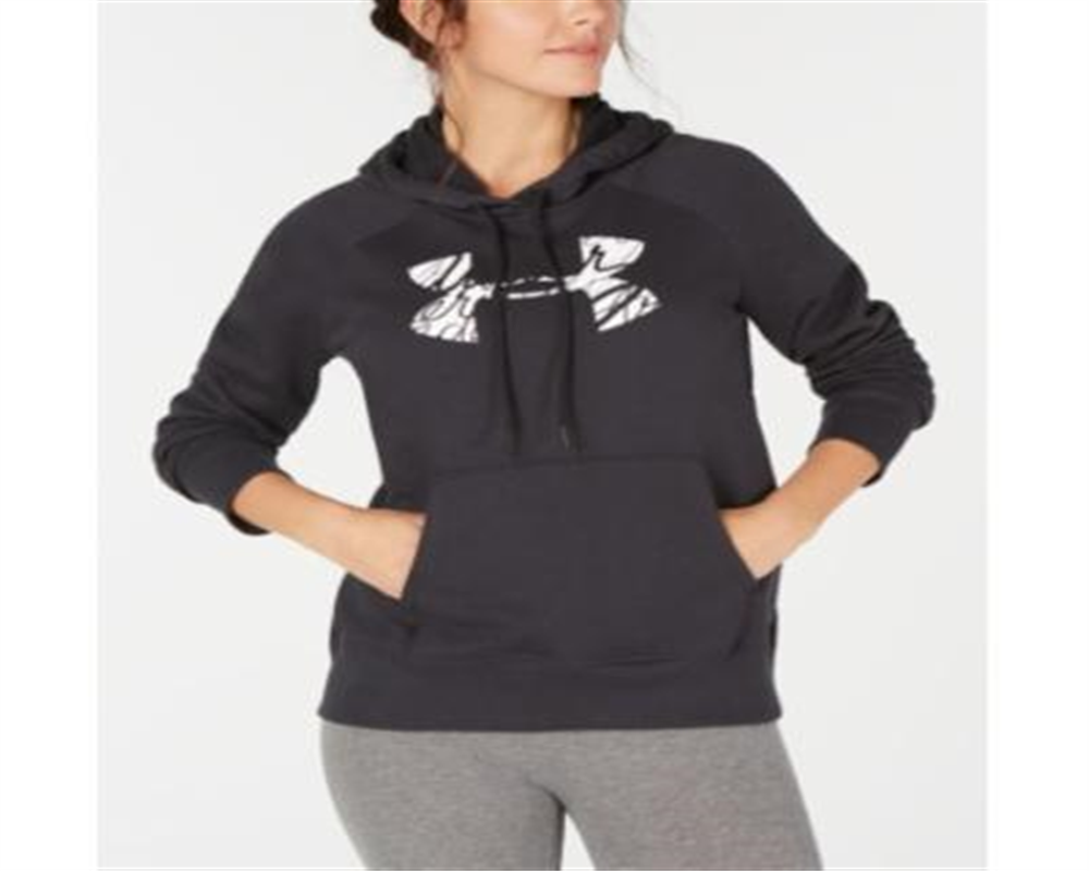Under Armour Rival Logo Fleece Hoodie Feminino Preto Tamanho Médio