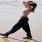 Calça de corrida feminina FP Movement da Free People Tell Me About It, Activewea, preta, tamanho médio