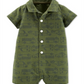 Macacão de algodão estampado com veículo de resgate Carter's Baby Boy, tamanho verde, para recém-nascido