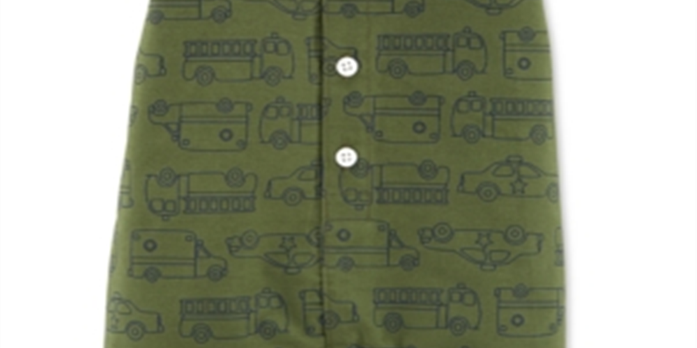 Macacão de algodão estampado com veículo de resgate Carter's Baby Boy, tamanho verde, para recém-nascido